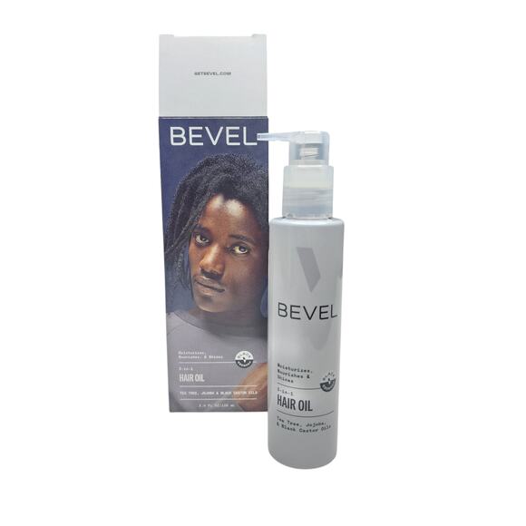 Bevel 3-in-1 Hair Oil NEW Pump Bottle Tea Tree Jojoba Black Castor Oils NIB - Picture 7 of 7